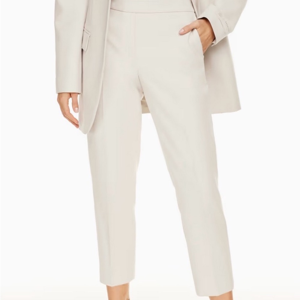 Babaton Conan Cropped Pant in Matted Pearl (2)